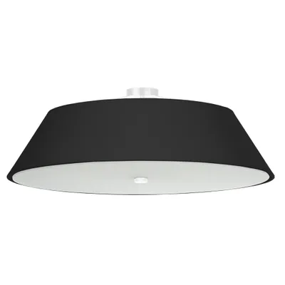 Produktbild von Deckenleuchte VEGA 70 schwarz 5xE27 15W Stoff/Glas/Stahl 25x70x70cm Sollux Lighting