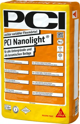 Obrázek produktu pro PCI Nanolight Fliesenkleber 15 kg