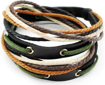 Produktbild von axy Armband Lederarmband Wickelarmband Echtlederarmband für Herren Damen Männer Jungen Armschmuck TWIC11