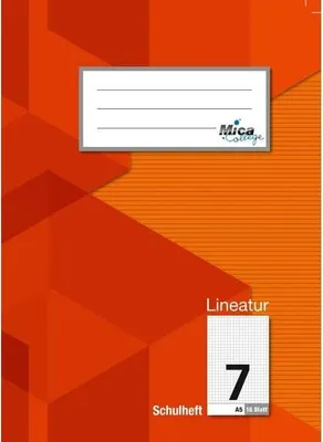 Produktbild von Schulheft A5 - Lineatur 7 - kariert - 16 Blatt