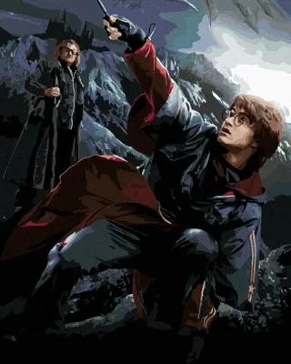 Image de Zuty - Peinture par numéros - HARRY POTTER ET ALASTOR MOODY, 40 x 50 cm, sans cadre et sans toile tendue