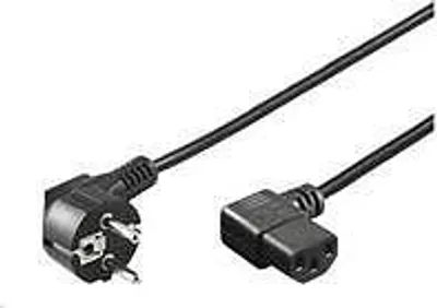 Produktbild von 230V-Netzkabel zum Computer 5 m IEC-Stecker bis 90°-Winkel