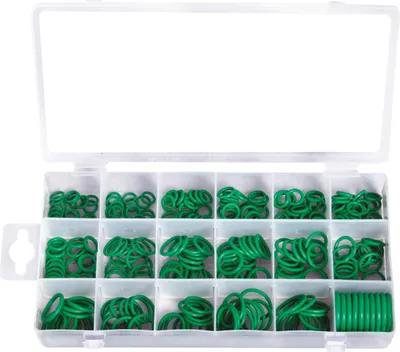 Produktbild von 265 x HNBR O-Ring Satz Dichtring Dichtung GRÜN R134a Klimaleitungen Klimaanlage