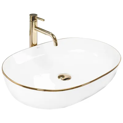 Obrázek produktu pro Umyvadlo na desku Rea CLEO 61 Gold Edge