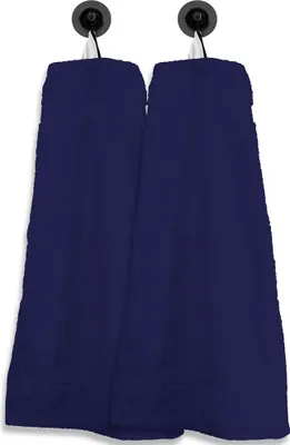 Produktbild von 2 Gästetücher Gästehandtücher navy marine blau 30x50cm Set Baumwolle Frottee