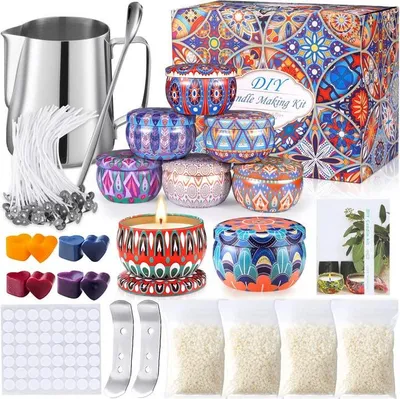 Produktbild von Kerzen selber machen DIY - handgemachtes Kerzen-Set - selbst Kerzen machen Set - DIY Kerzen
