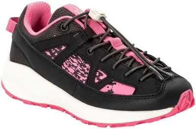 Produktbild von Jack Wolfskin Kinder Mädchen Vili Sneaker Low K Schwarz-Pink Gr.33