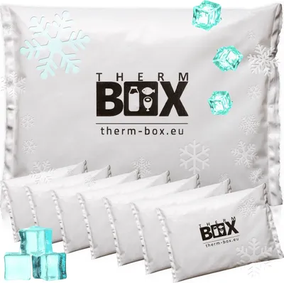 Produktbild von THERM-BOX Profi Kühlakku für Kühlbox Set 8 Stück Groß 450g Wiederverwendbar Kühlpad Kühlpack Kühlbeutel Kühlkissen