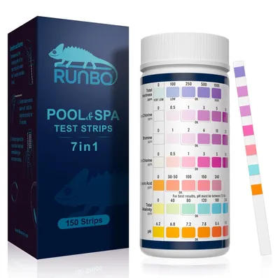 Image de Solidchoice - 150 bandelettes de test d'eau 7 en 1 pour piscines et spas