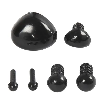 Produktbild von Augen und Nasen - schwarz, 20 Sets