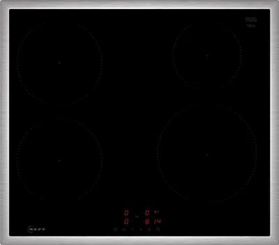 Image de Neff N 50, Table de cuisson à induction, 60 cm, noir, avec cadre à poser, T46SBE1L0