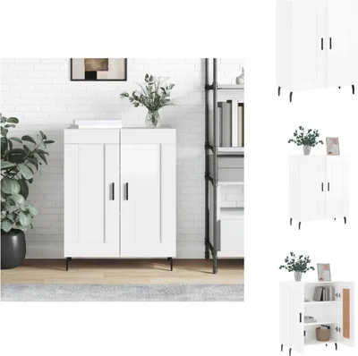Produktbild von vidaXL Sideboard Hochglanz-Weiß 69,5x34x90 cm Holzwerkstoff - Sideboards