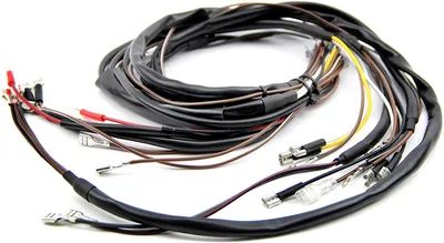 Produktbild von Kabelbaum mit Schaltplan von AKA Electric für Simson KR51/1, KR51/2, SR4-2, SR4-3, SR4-4 inkl. Bisomo Sticker