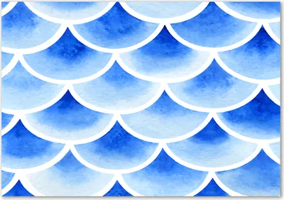 Produktbild von Tulup® Glas-Bild - 100 x 70 - Wandbild aus Glas - Wandkunst - Wandbild hinter gehärtetem Sicherheitsglas - Sonstige - Fischschuppen - Blau