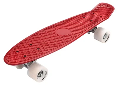 Produktbild von Meteor - Skateboard, Kunststoff PP3711 (Einheitsgröße) (Weinrot/Weiß/Silber)
