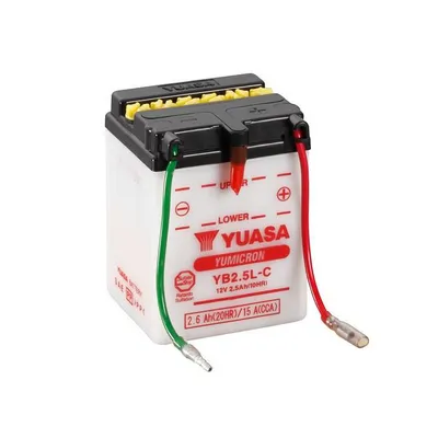Zdjęcie produktu dla Akumulator YUASA YB2,5L-C 2,5 AH