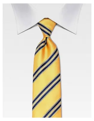 Produktbild von Herren Krawatte aus reiner Seide gestreift für Anzug und Hemd, geeignet für Business und Hochzeit, 8 cm