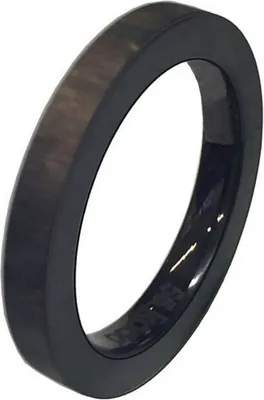 Produktbild von Ring 55 - schwarz - Edelstahl - flexed finish