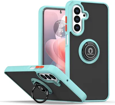 Produktbild von Für Samsung Galaxy A17 5G / 4G Q Series Shadow Design TPU + PC Schutz Hülle Hellblau