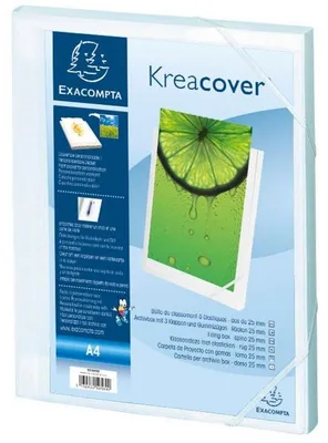 Obrázek produktu pro EXACOMPTA 59589E EXACOMPTA Kreacover sběrný box, A4, PP, 25 mm, bílý