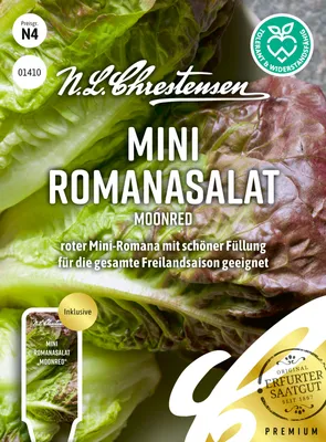 Produktbild von Mini Romanasalat Moonred | Romanasalatsamen von N.L. Chrestensen