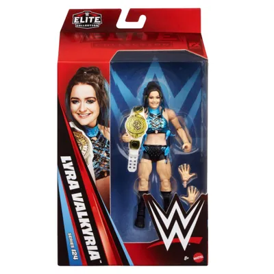 Produktbild von WWE Elite Actionfigur Lyra Valkyria, Serie #124, ca. 15 cm große Sammelfigur, beweglich und mit Zubehörteilen, 8 Jahr(e), Mehrfarbig, Kunststoff