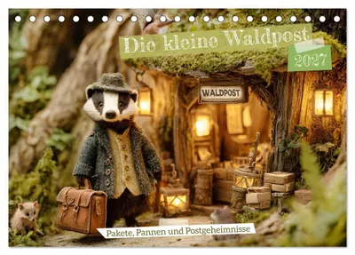Produktbild von Die kleine Waldpost (Tischkalender 2027 DIN A5 quer), CALVENDO Monatskalender