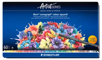 Obrázok produktu pre Staedtler Mars Lumograph, Mäkké, Viacfarebný, 60 kusov