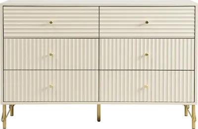 Produktbild von Kommovon mit 6 Schubladen - Beige - LOUREO