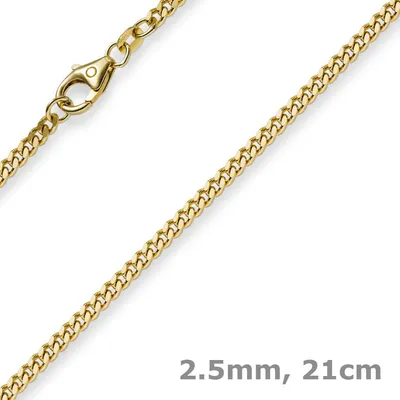 2-5mm-Panzerarmband-585-Gelbgold-21cm