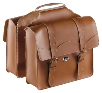 Produktbild von MONTE GRAPPA Fahrradtasche Braun handgefertigte Taschen Retro-Design