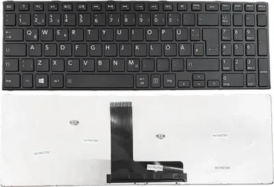 Obrázek produktu pro CZ - Černá klávesnice Klávesnice s rámečkem kompatibilní pro Toshiba Satellite C50D-B