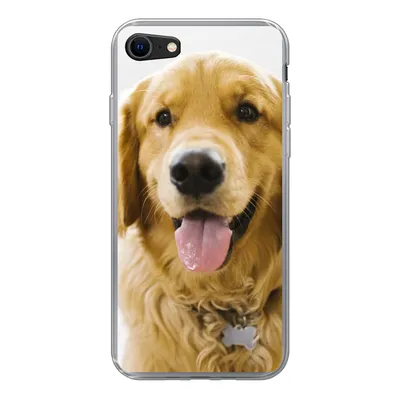 Produktbild von MuchoWow® Handyhülle Schutzhülle Hülle für iPhone 8 Porträt eines superschönen Golden Retrievers Silikon Softcase Handy Hülle - Schutzhaube
