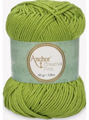 Immagine prodotto di Anchor Creativa Fino – filato in cotone mercerizzato per uncinetto (color 00205)
