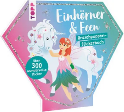 Immagine prodotto di Anziehpuppen-Stickerbuch: Einhörner und Feen