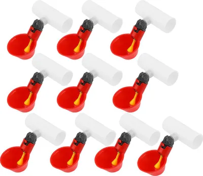 Produktbild von 10 Stücke Kunststoff Automatische Geflügel Vogel Wasser Trinkspender Huhn Trinker Werkzeug (A)