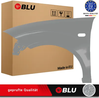 Zdjęcie produktu dla BLU Błotnik pasujący do Seat Altea 5P1/5P5 LS7U Lewy Srebrny Grau Sombra | 2004-2015 | Przedni Przód | Lakierowany | Gotowy do montażu | Stal