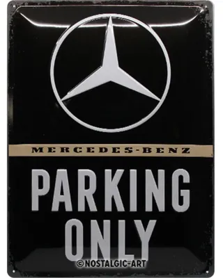 Produktbild von Nostalgic-Art - Blechschild 30 x 40 cm - Mercedes-Benz - Parking Only