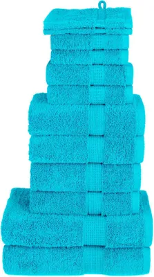 Produktbild von 12 tlg. Premium-Handtuch-Set SOLUND Türkis 600 g/m²