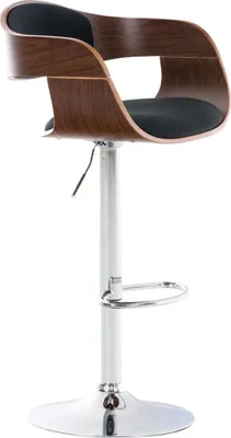 Produktbild von Barhocker Kingston C Stoff walnuss/schwarz
