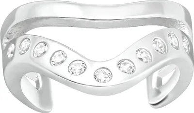 Produktbild von Ear Cuff 925 Sterling Silber Ohrmanschette Zirkonia besetzt