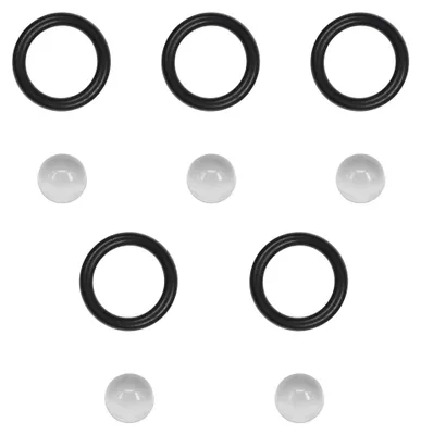 Wartungsset 5x O-Ringe + Glaskugel für Cremaventil Brühgruppe