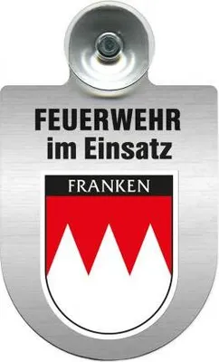Produktbild von Einsatzschild Windschutzscheibe incl. Saugnapf - Feuerwehr im Einsatz - 309355 Color - Region Franken
