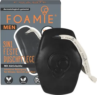 Produktbild von Foamie Men, Duschgel mit Aktivkohle für Männer, 90g
