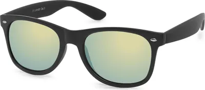 Produktbild von styleBREAKER Uni Nerd Sonnenbrille mit verspiegelten oder getönten Gläsern, klassisches Retro Design 09020039