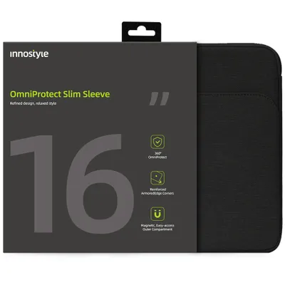 Produktbild von Innostyle 16" Brašna Na Notebook Vodotěsné Pouzdro Omniprotect Slim Black