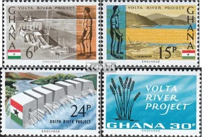 Produktbild von Briefmarken Ghana 1966 Mi 253-256 (kompl.Ausg.) postfrisch Staudamm