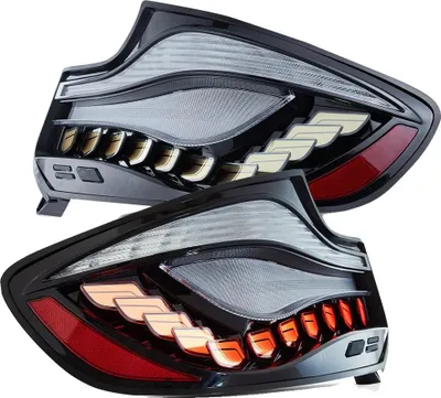 Productafbeelding van Achterlichten, compatibel met BMW 2-serie (F22 F23) en M2 (F87) modellen van 2014-2021, met OLED-knipperlichten, waterdicht ontwerp, gerookt glas