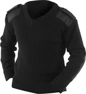 Produktbild von Yoko Herren NATO Security Sweater mit V-Ausschnitt BC2809 (2XL) (Schwarz)