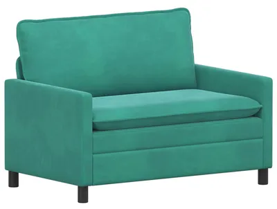 Zdjęcie produktu dla vidaXL Sofa turkusowa 126 x 81 x 87,5 cm, aksamit